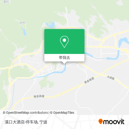 溪口大酒店-停车场地图