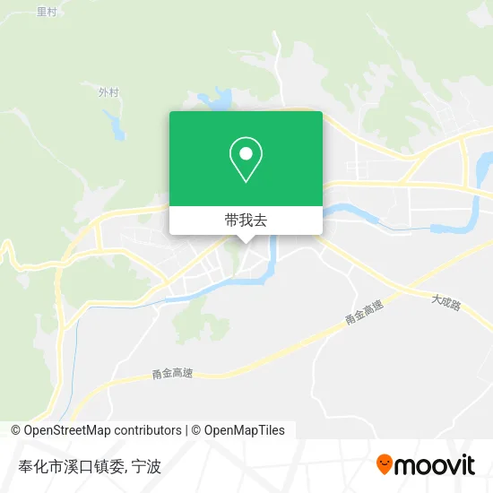 奉化市溪口镇委地图