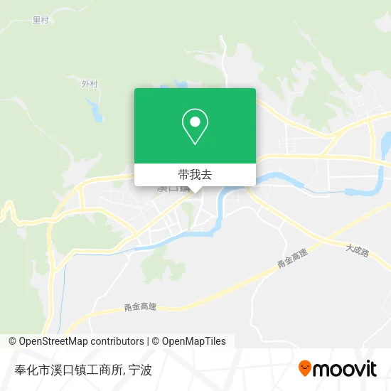 奉化市溪口镇工商所地图