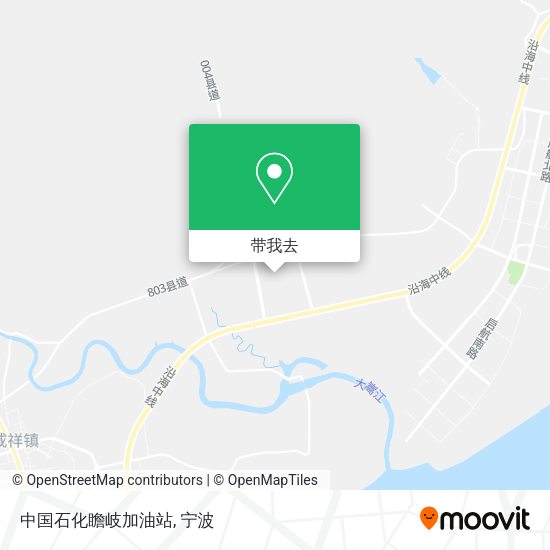 中国石化瞻岐加油站地图