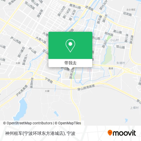神州租车(宁波环球东方港城店)地图