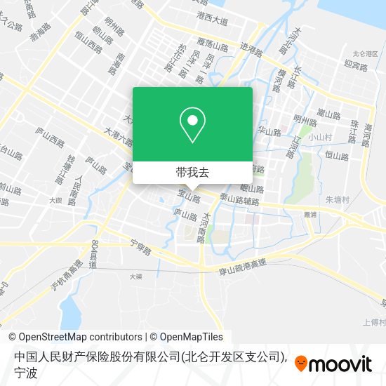 中国人民财产保险股份有限公司(北仑开发区支公司)地图