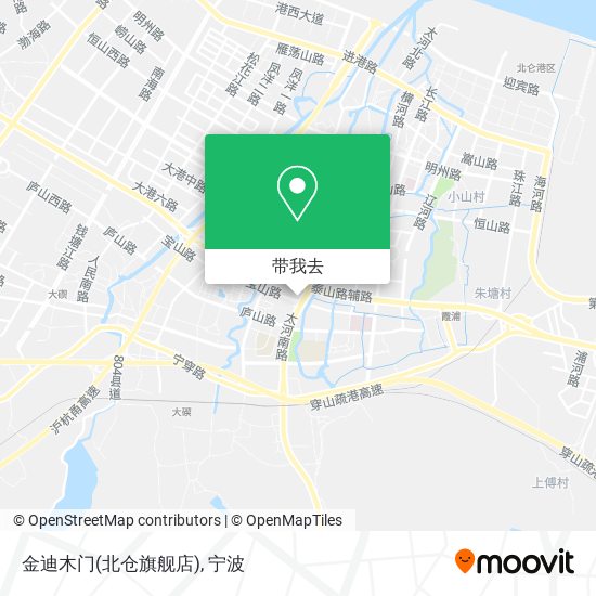金迪木门(北仓旗舰店)地图