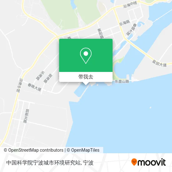 中国科学院宁波城市环境研究站地图