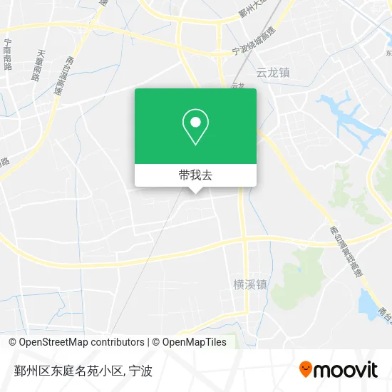鄞州区东庭名苑小区地图