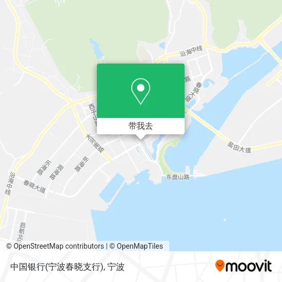 中国银行(宁波春晓支行)地图