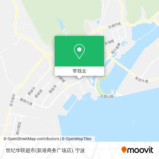 世纪华联超市(新港商务广场店)地图