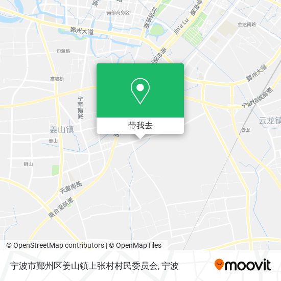 宁波市鄞州区姜山镇上张村村民委员会地图