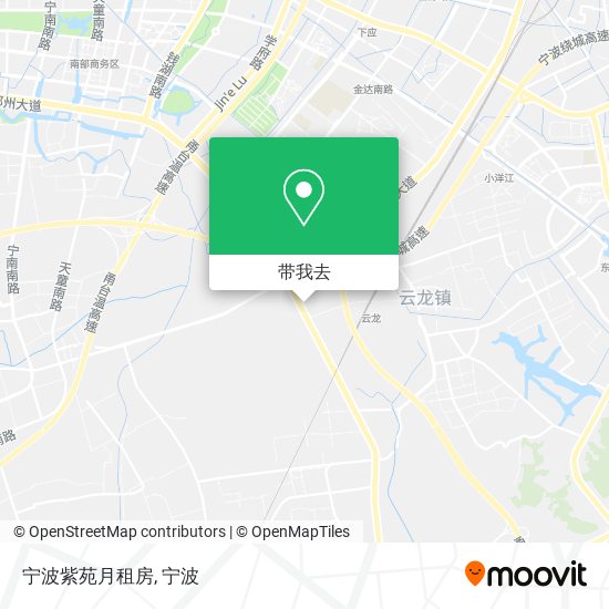 宁波紫苑月租房地图