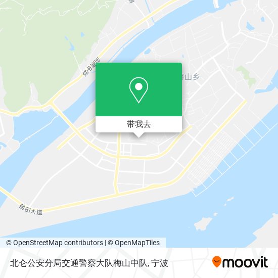 北仑公安分局交通警察大队梅山中队地图