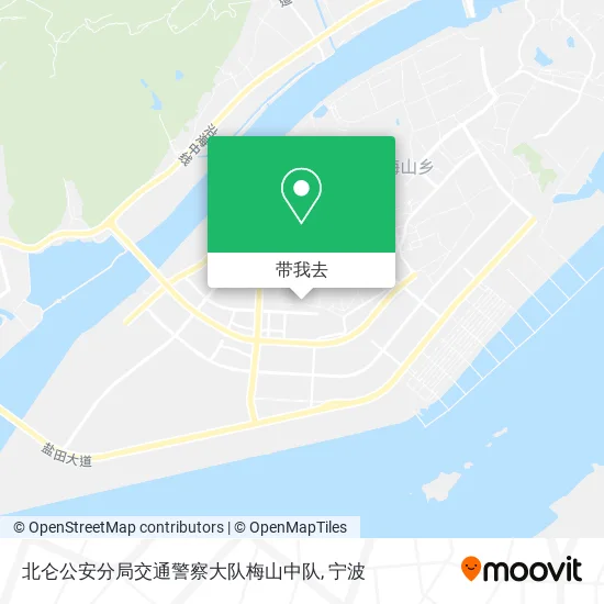 北仑公安分局交通警察大队梅山中队地图
