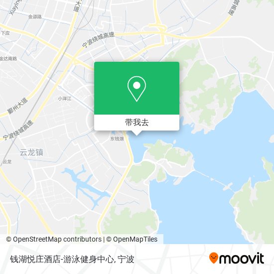 钱湖悦庄酒店-游泳健身中心地图