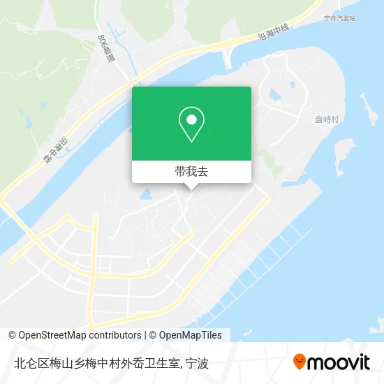 北仑区梅山乡梅中村外岙卫生室地图
