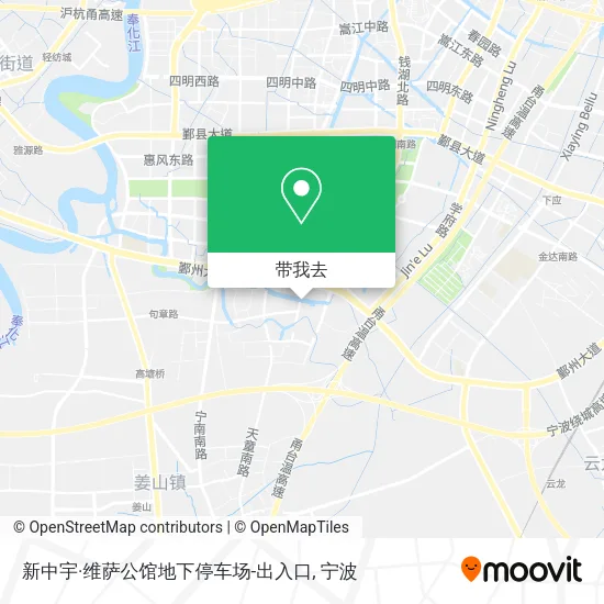 新中宇·维萨公馆地下停车场-出入口地图