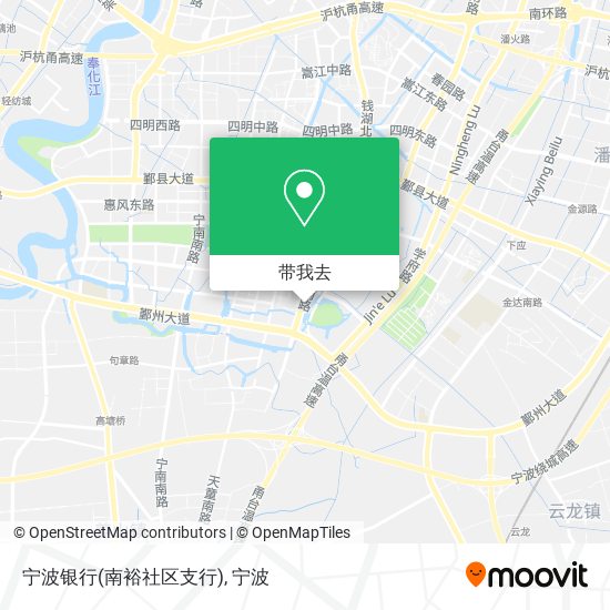 宁波银行(南裕社区支行)地图