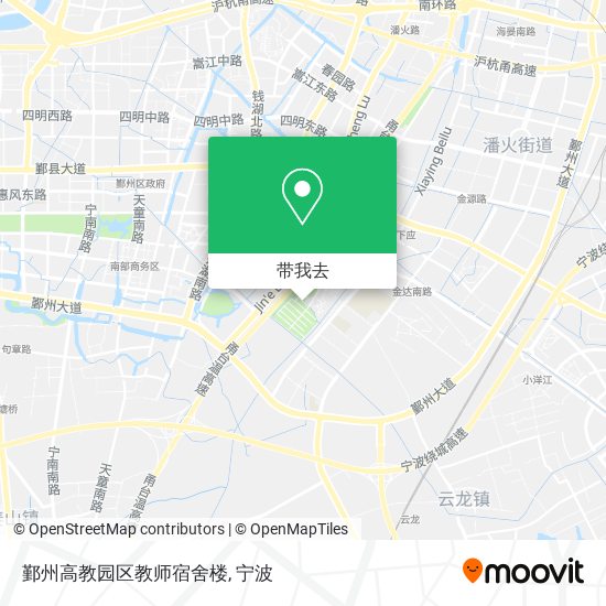 鄞州高教园区教师宿舍楼地图