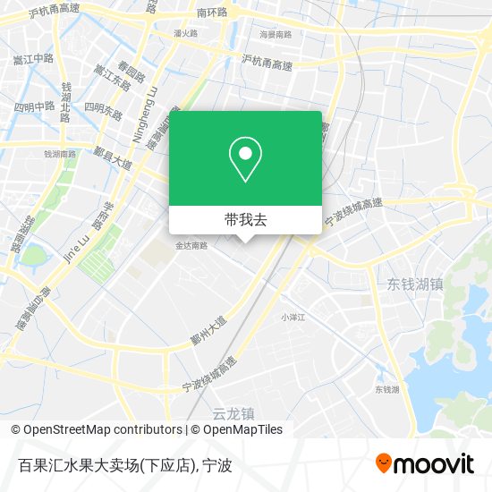 百果汇水果大卖场(下应店)地图
