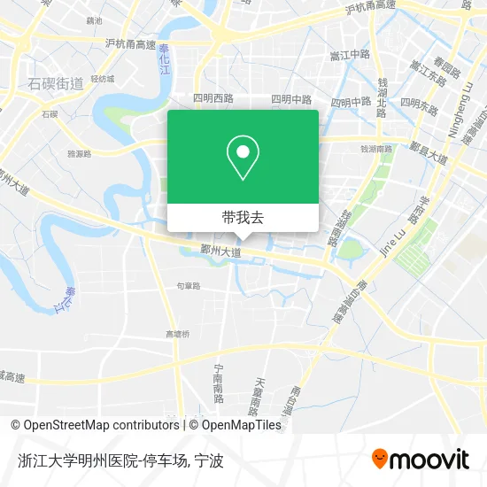 浙江大学明州医院-停车场地图