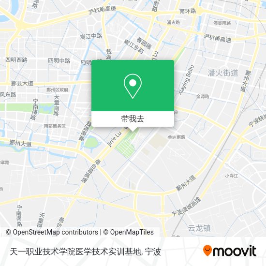 天一职业技术学院医学技术实训基地地图