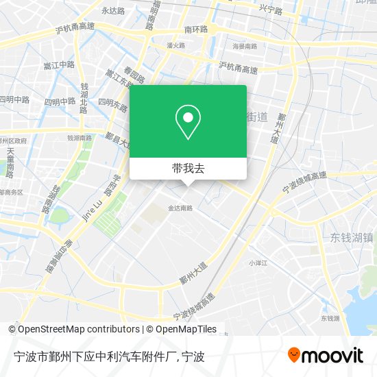 宁波市鄞州下应中利汽车附件厂地图