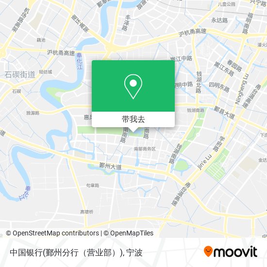 中国银行(鄞州分行（营业部）)地图