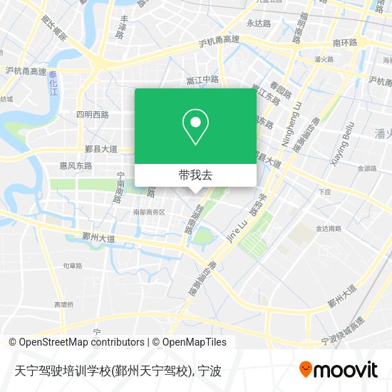 天宁驾驶培训学校(鄞州天宁驾校)地图