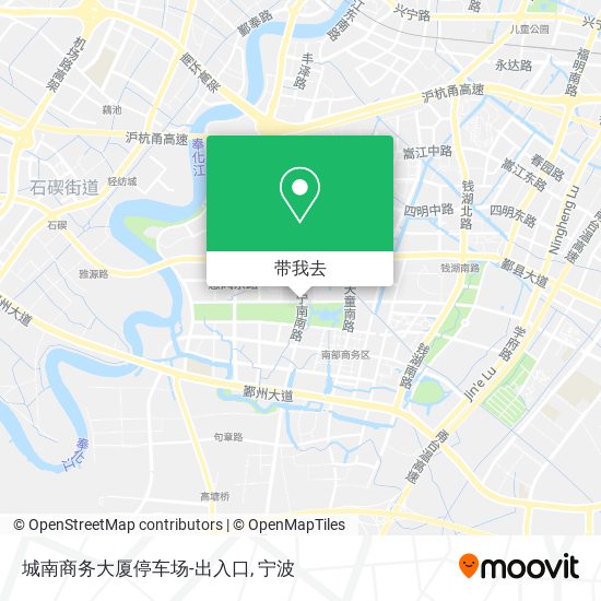 城南商务大厦停车场-出入口地图