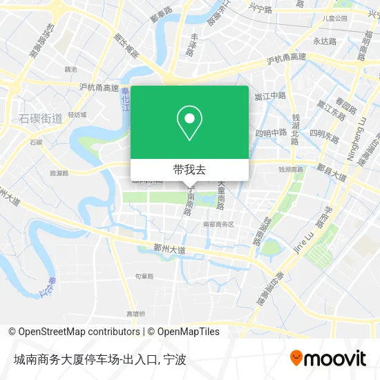 城南商务大厦停车场-出入口地图