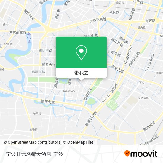 宁波开元名都大酒店地图