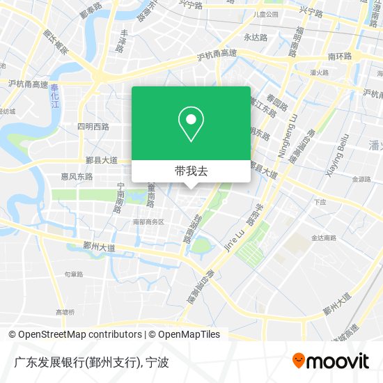 广东发展银行(鄞州支行)地图