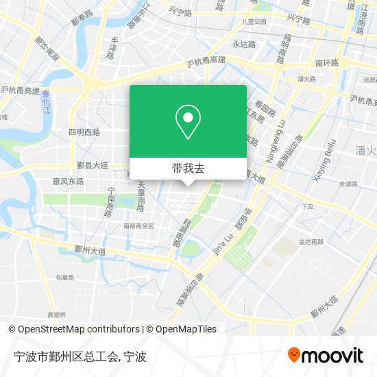 宁波市鄞州区总工会地图