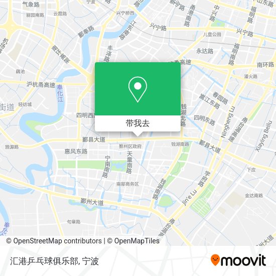 汇港乒乓球俱乐部地图