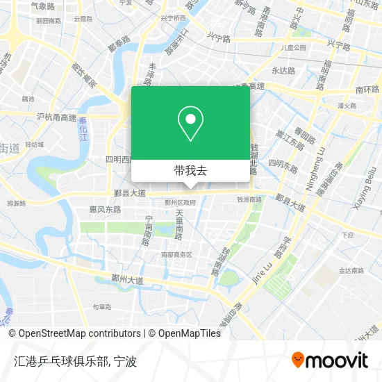 汇港乒乓球俱乐部地图