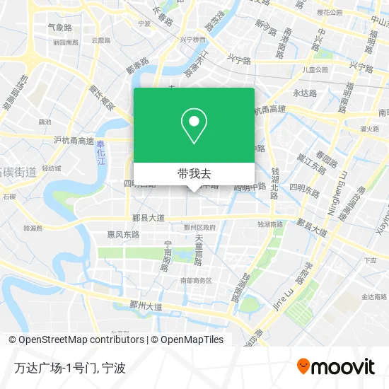万达广场-1号门地图