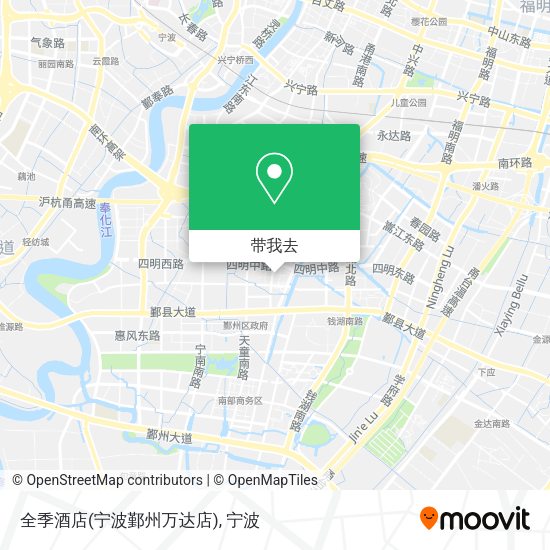 全季酒店(宁波鄞州万达店)地图
