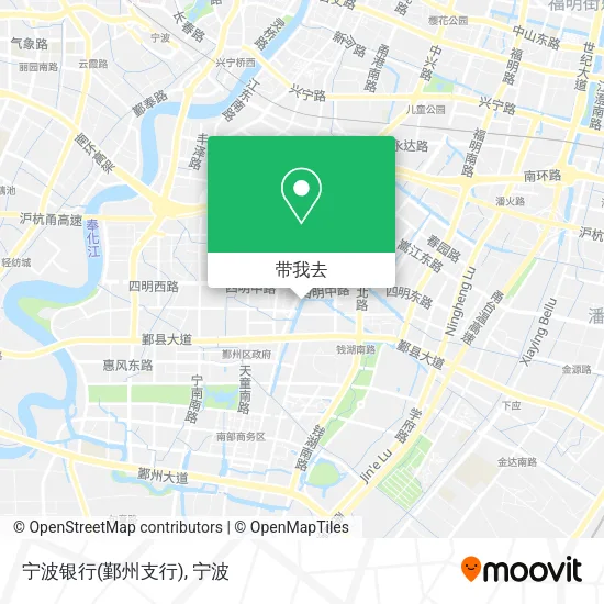 宁波银行(鄞州支行)地图