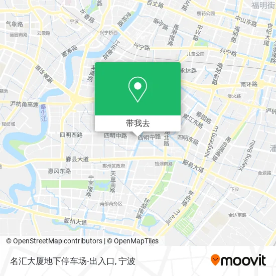 名汇大厦地下停车场-出入口地图