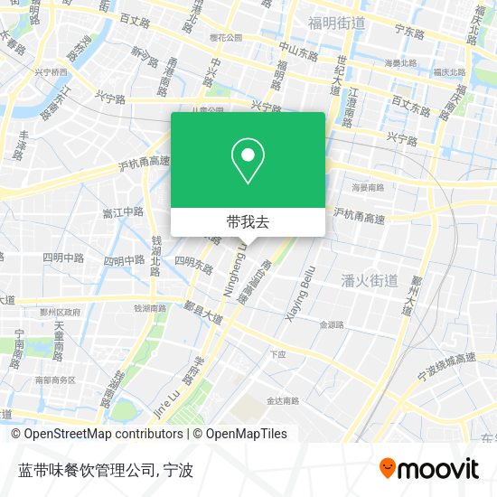 蓝带味餐饮管理公司地图