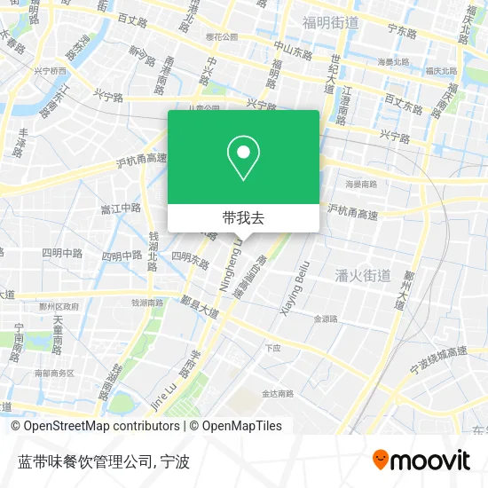 蓝带味餐饮管理公司地图