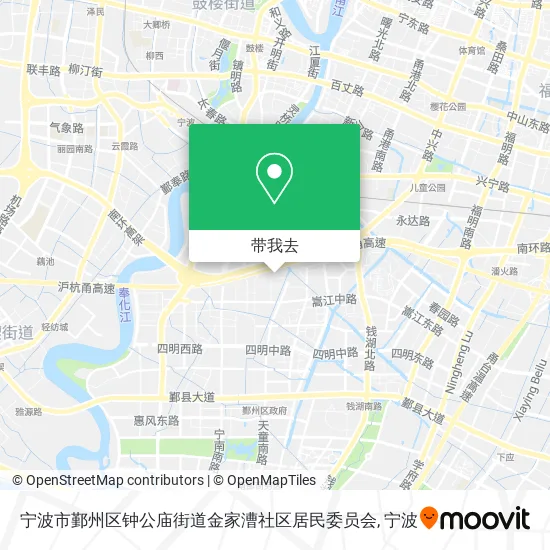 宁波市鄞州区钟公庙街道金家漕社区居民委员会地图