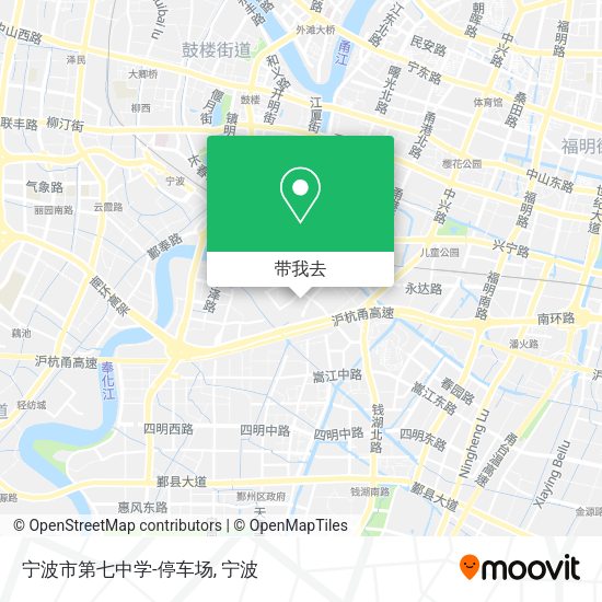 宁波市第七中学-停车场地图
