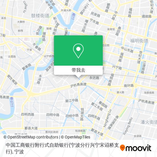 中国工商银行附行式自助银行(宁波分行兴宁宋诏桥支行)地图