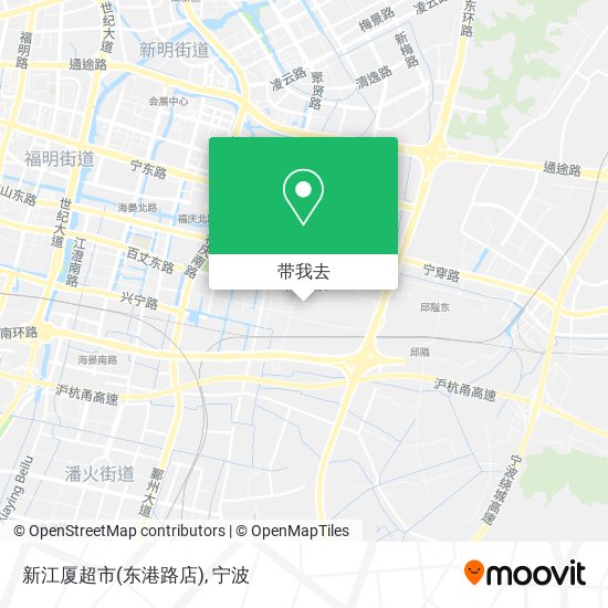 新江厦超市(东港路店)地图