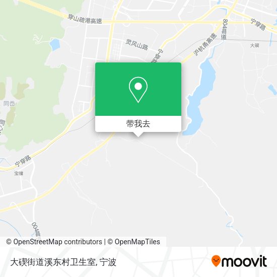 大碶街道溪东村卫生室地图