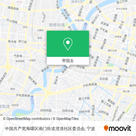 中国共产党海曙区南门街道澄浪社区委员会地图