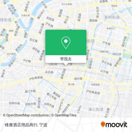 锋雁酒店用品商行地图