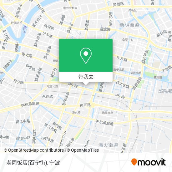 老周饭店(百宁街)地图