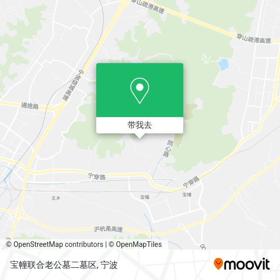 宝幢联合老公墓二墓区地图