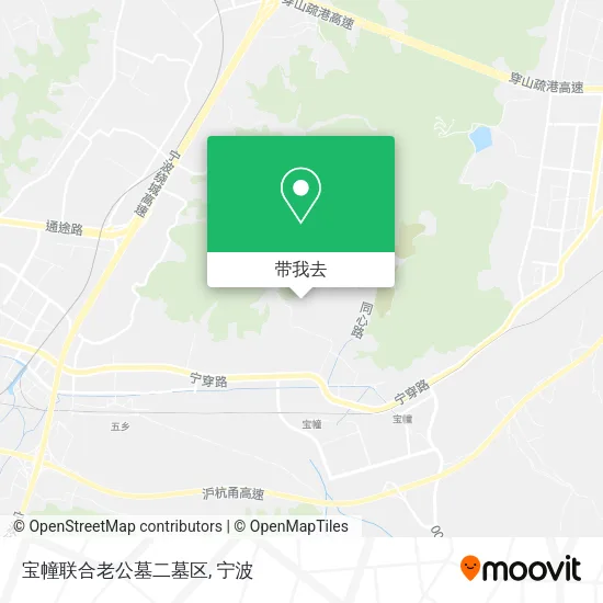 宝幢联合老公墓二墓区地图