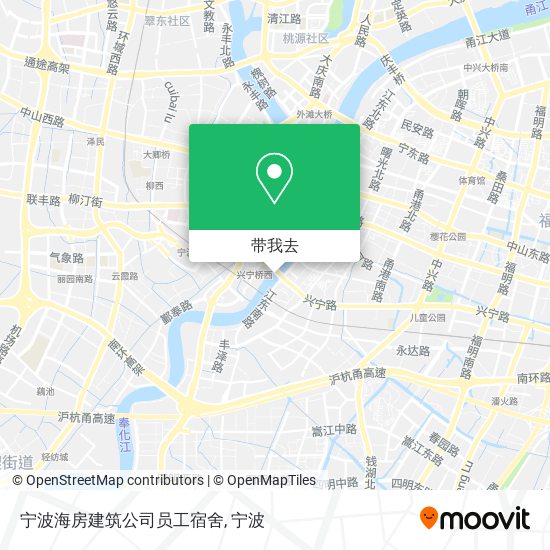 宁波海房建筑公司员工宿舍地图